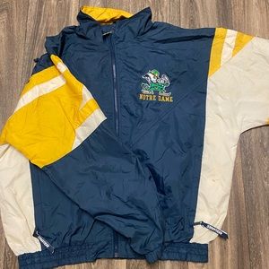 XL Vintage Notre Dame Starter Windbreaker